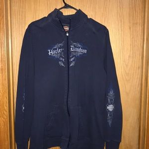 Harley Davidson zip up hoodie